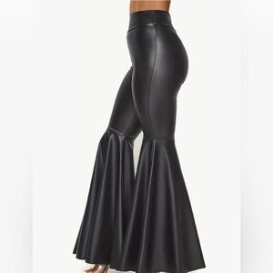 SJ Style Mega Flare Faux Leather Pants B5